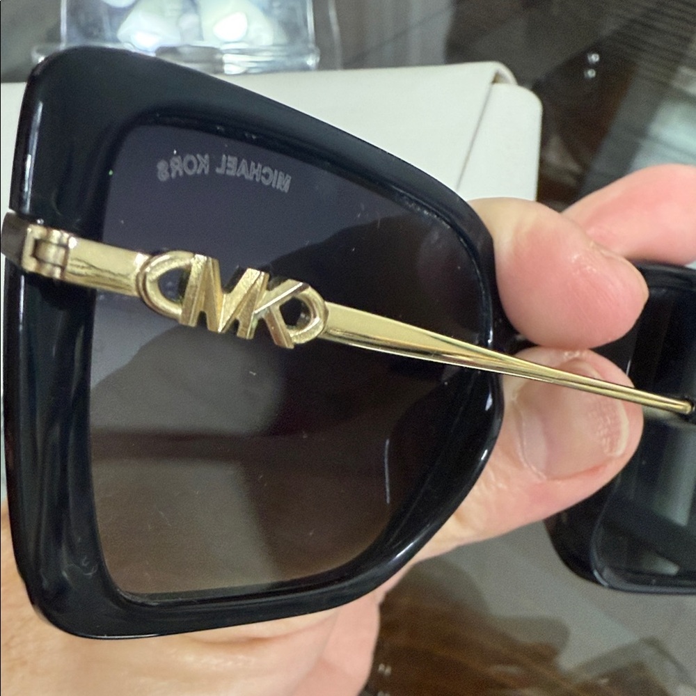 Michael Kors Black Square Sunglasses - Picture 2 of 5